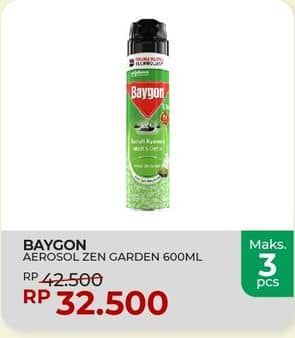 Promo Harga Baygon Insektisida Spray Zen Garden 600 ml - Yogya