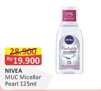 Promo Harga NIVEA Make Up Clear Micellar Water Pearl 125 ml - Alfamart