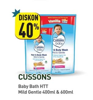 Promo Harga Cussons Baby Hair & Body Wash Mild Gentle 400 ml - Hypermart