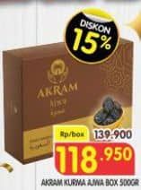 Promo Harga Akram Kurma Ajwa 500 gr - Superindo