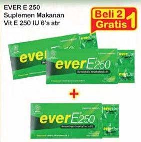 Promo Harga EVER E250 Suplemen Makanan per 2 pouch 6 pcs - Indomaret