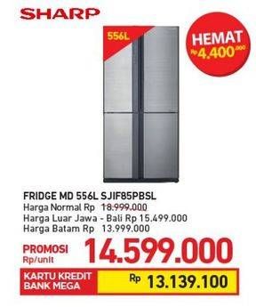 Promo Harga SHARP SJ IF 85PBSL 556000 ml - Carrefour