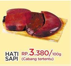 Promo Harga Beef Liver (Hati Sapi) per 100 gr - Yogya