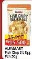 Promo Harga Alfamart Fish Chips Salted Egg 50 gr - Alfamart