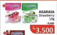 Promo Harga AGARASA Agar Agar Melon, Strawberry 10 gr - Alfamidi