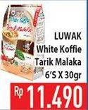 Promo Harga Luwak White Koffie per 6 sachet 30 gr - Hypermart