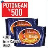 Promo Harga MONDE Butter Cookies 150 gr - Hypermart