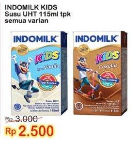 Promo Harga INDOMILK Susu UHT Kids All Variants 115 ml - Indomaret