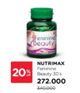 Promo Harga Nutrimax Feminine Beauty 30 pcs - Watsons