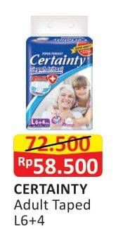Promo Harga Certainty Adult Diapers L10 10 pcs - Alfamart