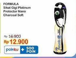 Promo Harga Formula Sikat Gigi Nano Charcoal Platinum Soft 1 pcs - Indomaret