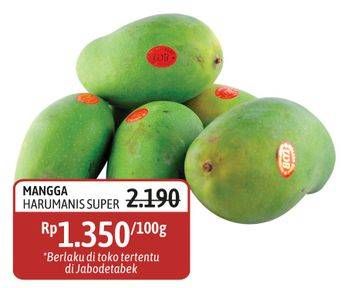Promo Harga Mangga Harum Manis Super per 100 gr - Alfamidi