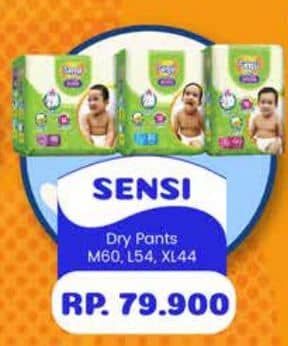 Promo Harga Sensi Dry Pants M60, L54, XL44 44 pcs - Yogya
