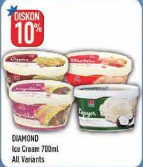 Promo Harga DIAMOND Ice Cream All Variants 700 ml - Hypermart