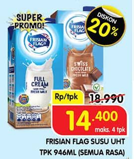 Promo Harga Frisian Flag Susu UHT Purefarm All Variants 946 ml - Superindo