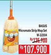 Promo Harga BAGUS Micromate Stripe Mop Set Kecuali 1 pcs - Hypermart