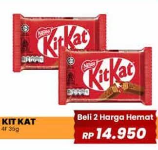Promo Harga Kit Kat Chocolate 4 Fingers 35 gr - Yogya