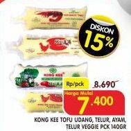 Promo Harga Kong Kee Tofu Udang, Telur Spesial, Veggie 140 gr - Superindo