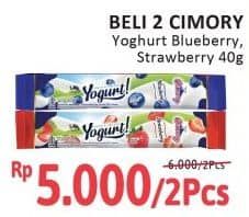 Promo Harga Cimory Yogurt Stick Strawberry, Blueberry 40 gr - Alfamidi