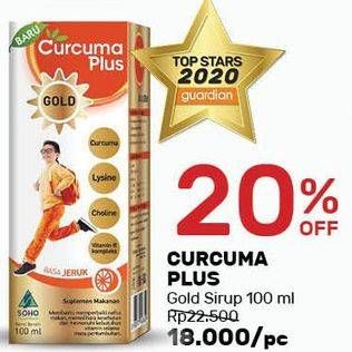 Promo Harga CURCUMA PLUS Gold Suplemen Makanan 100 ml - Guardian