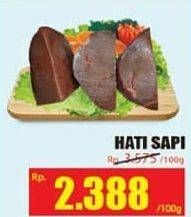 Promo Harga Beef Liver (Hati Sapi) per 100 gr - Hari Hari