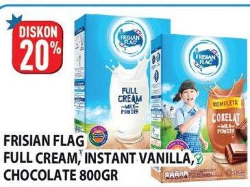 Promo Harga Frisian Flag Susu Bubuk Kompleta Cokelat, Vanila 800 gr - Hypermart