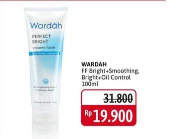 Promo Harga Wardah Perfect Bright Facial Foam Bright + Smoothing, Bright + Oil Control 100 ml - Alfamidi