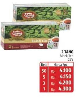 Promo Harga 2tang Teh Celup Black Tea 25 pcs - Lotte Grosir