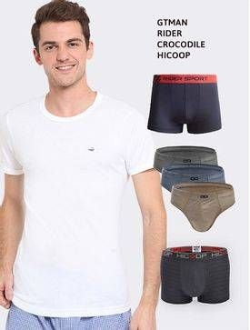 Promo Harga GT MAN/RIDER/HICOOP/CROCODILE Underwear  - Carrefour