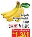 Promo Harga SUNPRIDE Pisang Cavendish per 100 gr - Hypermart