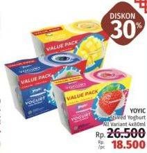 Promo Harga YOYIC Yogurt Drink All Variants per 4 pcs 80 ml - LotteMart