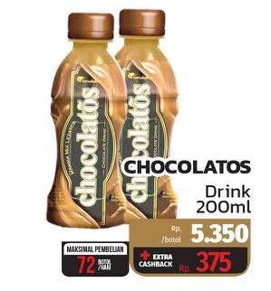 Promo Harga CHOCOLATOS Chocolate Ready To Drink 200 ml - Lotte Grosir