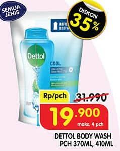 Promo Harga Dettol Body Wash All Variants 370 ml - Superindo