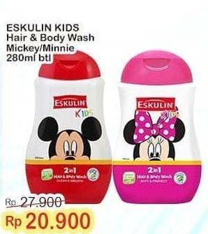 Promo Harga ESKULIN Kids Hair & Body Wash Mickey, Minnie 280 ml - Indomaret