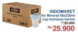 Promo Harga INDOMARET Air Mineral per 48 pcs 220 ml - Indomaret