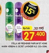 Promo Harga Stella Aerosol Lavender, Warm Verbena 400 ml - Superindo