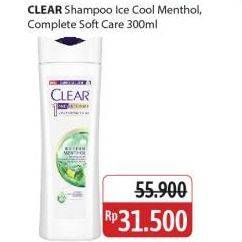 Promo Harga Clear Shampoo Ice Cool Menthol, Complete Soft Care 300 ml - Alfamidi