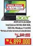 Promo Harga Acer Aspire 3 Slim A314-35-C80W  - Hypermart