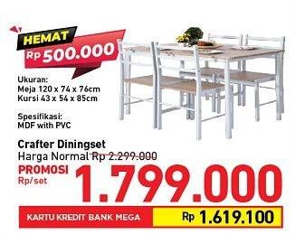 Promo Harga CRAFTERS Diningset  - Carrefour
