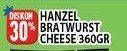 Promo Harga HANZEL Bratwurst Cheese 360 gr - Hypermart