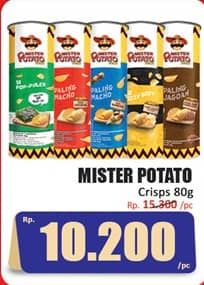 Promo Harga Mister Potato Snack Crisps 80 gr - Hari Hari