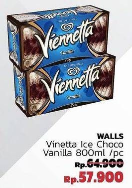 Promo Harga WALLS Ice Cream Viennetta Choco Vanila 800 ml - LotteMart