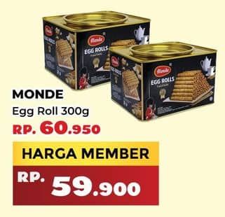 Promo Harga Monde Serena Egg Roll 300 gr - Yogya