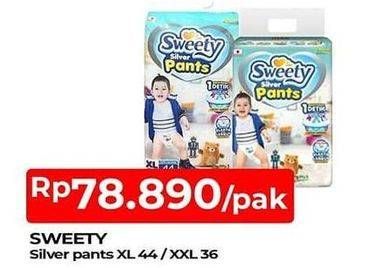 Promo Harga Sweety Silver Pants XL44, XXL36 36 pcs - TIP TOP