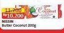 Promo Harga Nissin Biscuits Butter Coconut 200 gr - Alfamart