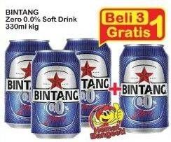 Promo Harga BINTANG Zero 330 ml - Indomaret