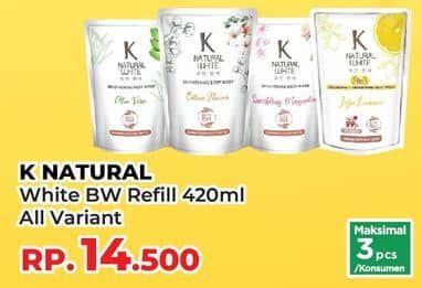 Promo Harga K Natural White Body Wash All Variants 450 ml - Yogya