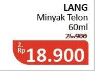 Promo Harga CAP LANG Minyak Telon Lang Plus 60 ml - Alfamidi