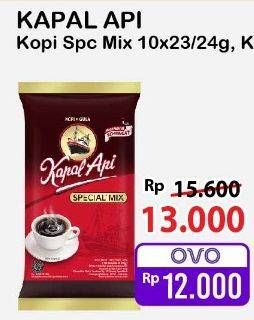 Promo Harga Kapal Api Kopi Bubuk Special Mix per 10 sachet 24 gr - Alfamart