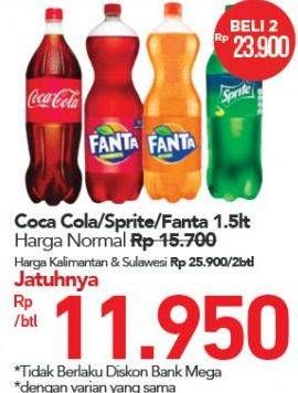 Promo Harga Coca Cola/ Sprite/ Fanta 1500ml  - Carrefour
